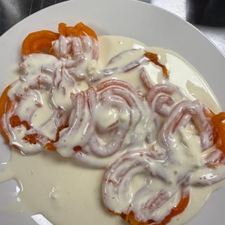 Jalebi with Rabri
