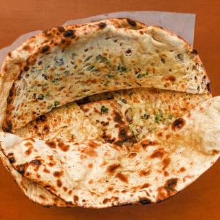 Bread Basket (Onion Kulcha, Plain Naan, & Garlic Naan)